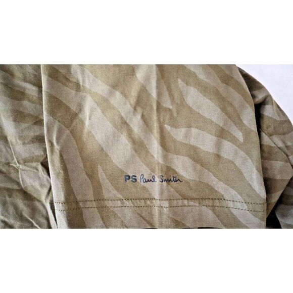 PS Paul Smith Men's Sz XL Green Combo Animal Print Short Sleeve Tee Shirt $125 - Picture 5 of 6